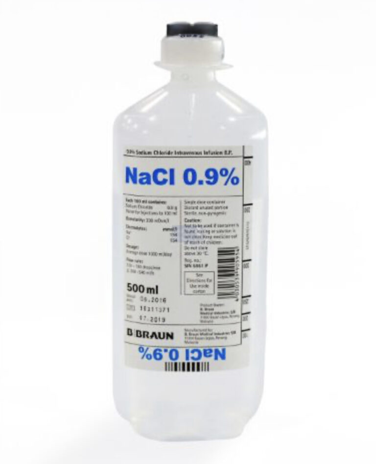 Sodium Chloride 0.9% intravenous infusion 500ml