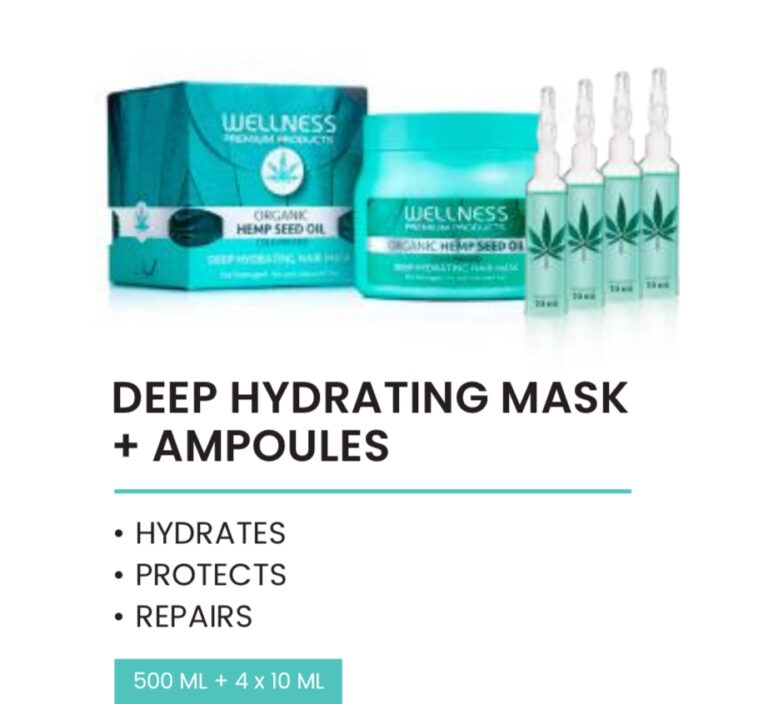WELLNESS PREMIUM PRODUCTS Deep hydration mask 500ml + 4 ampoules 10ml GRATIS