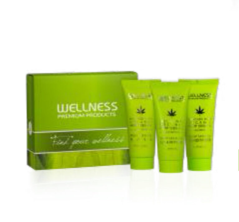 WELLNESS PREMIUM PRODUCTS travel set (shampoo 90ml, conditioner 90ml, mask 90ml) INTENSIVE COLLECTION TOP 3 TRAVEL COLLECTION