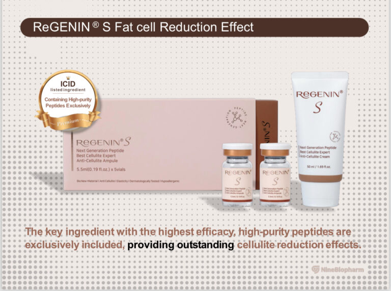 REGENIN®S fat dissolving ampules (5 x 5.5ml) & Anti-Cellulite Cream (50ml) set